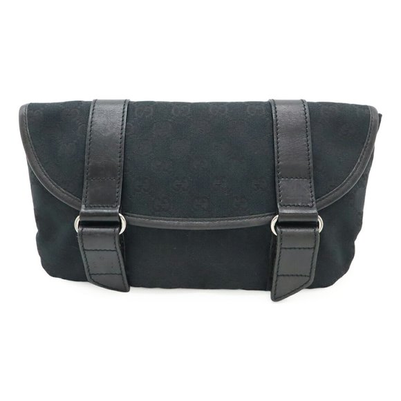 GUCCI Black Leather Pouch - Picture 1 of 10